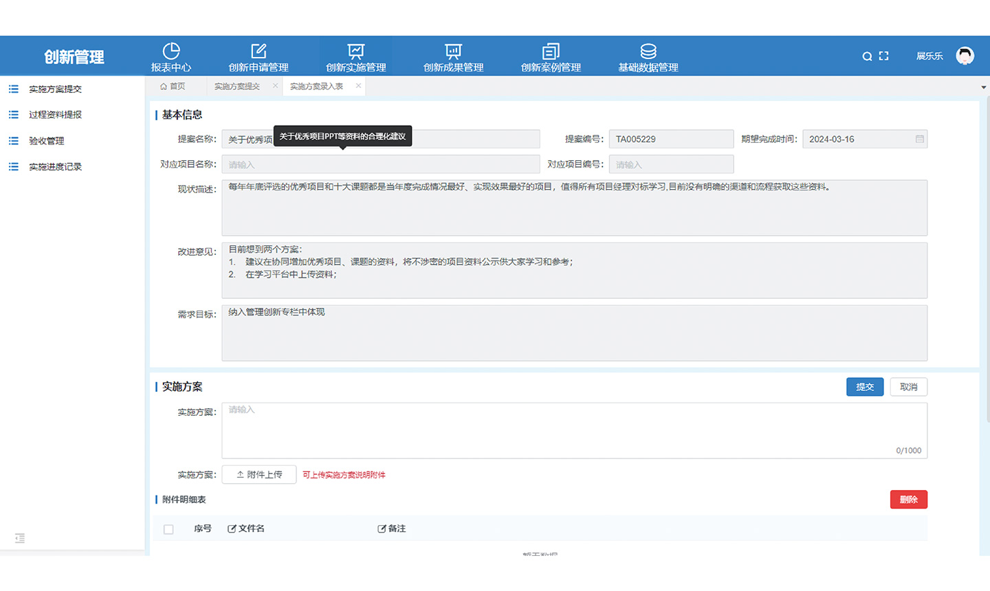 Innovation Implementation